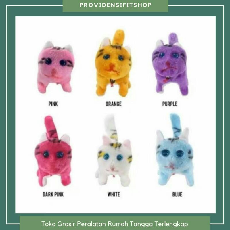 Boneka Kucing Bersuara dan Berjalan