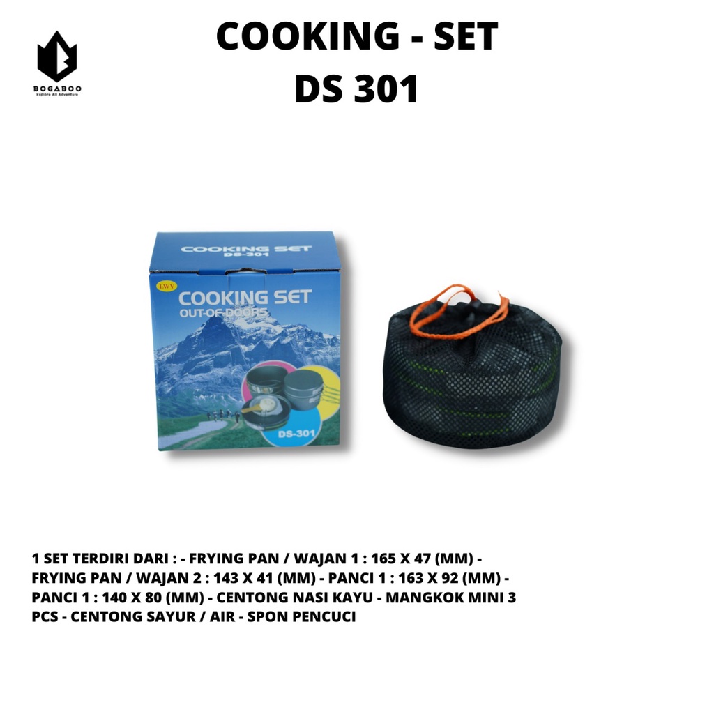 Cooking Set DS301 - Panci Masak Gunung