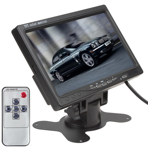 7 Inch Color TFT LCD DC 12V Car Monitor Rear View Headrest Display