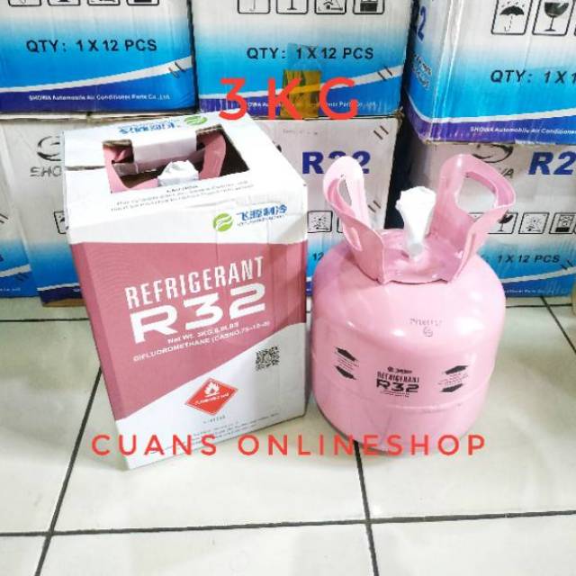 Freon R32 Kemasan 3kg Freon Ac R32 Tabung Kecil 3 Kg Baru Segel Minimalis Indonesia