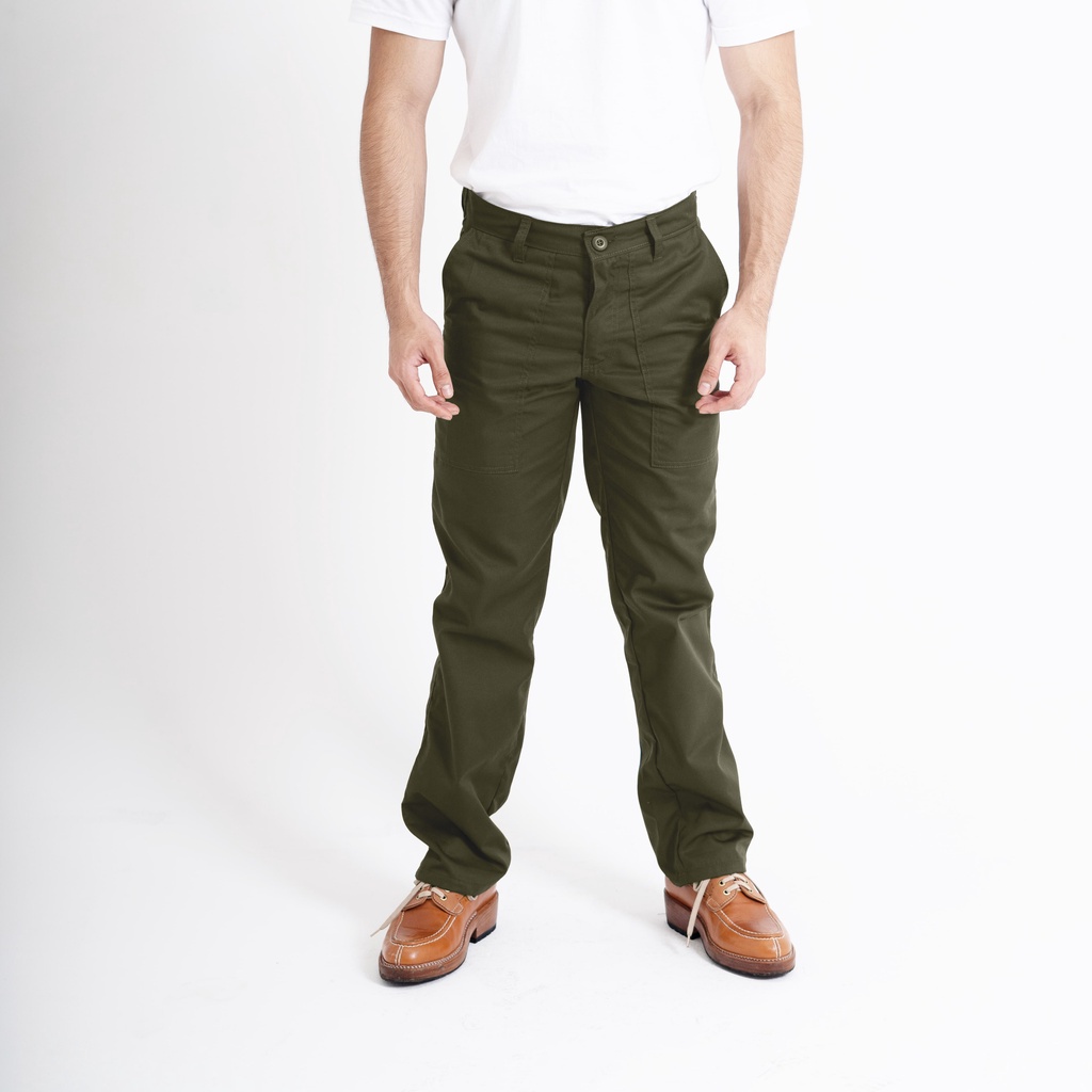 Freddo Fatigue Pants Green Army by Noble String - Celana Fatigue Pria