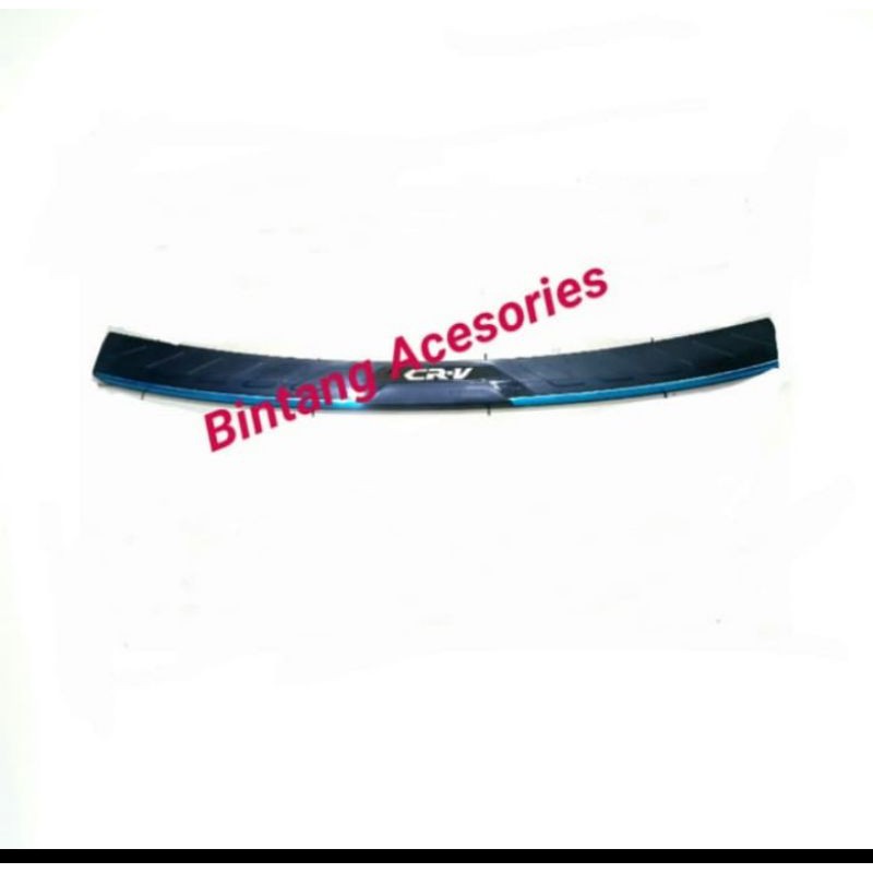 silllplate belakang mobil CRV turbo cominasi chrome