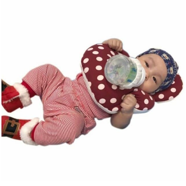 Obayito Bottle Holder Pillow / Bantal Penyangga Botol Susu - Motif