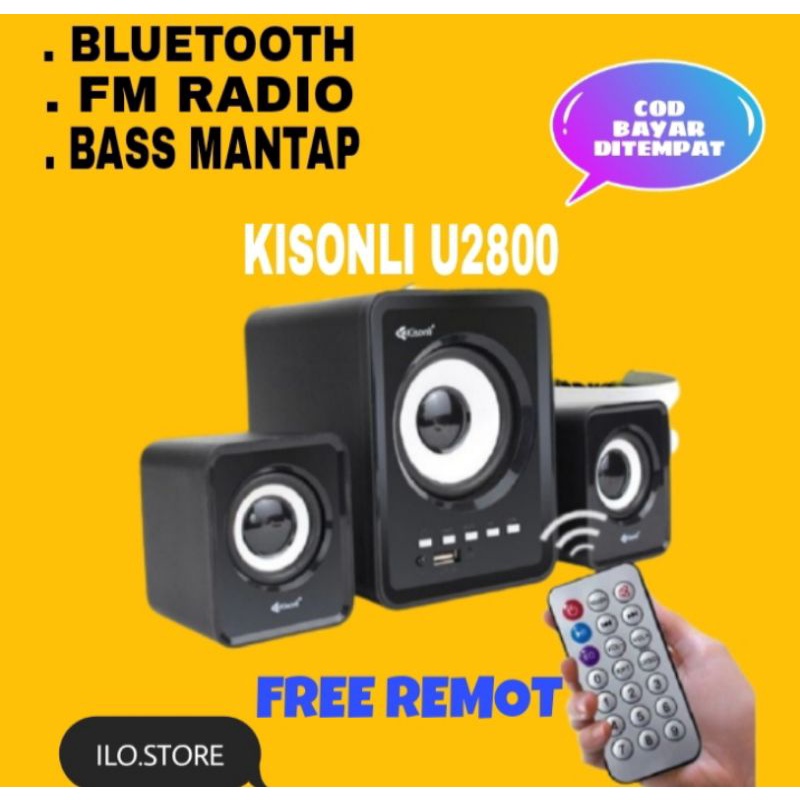 SPEAKER  BLUETOOTH SPEAKER AKTIF MULTIMEDIA GAMING LAPTOP KOMPUTER PC SALON AKTIF ACTIVE BASS