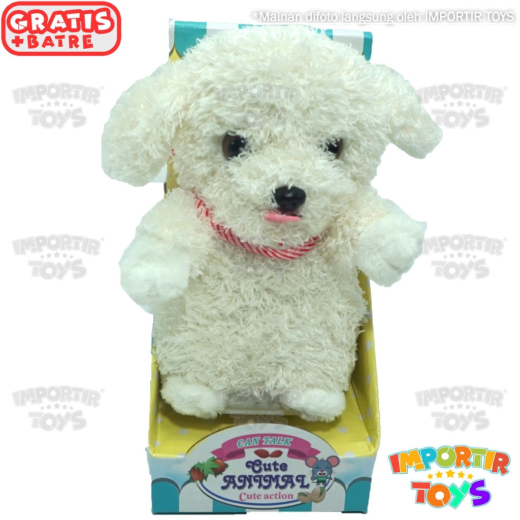 Mainan Boneka Anak Cute Puppy Dog Record Anjing Toys Kid Edukasi Anak Lucu