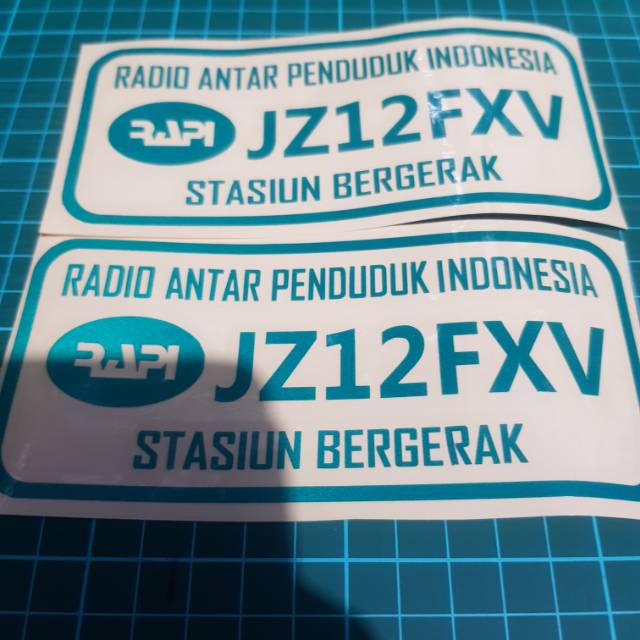 Stiker Call sign rapi