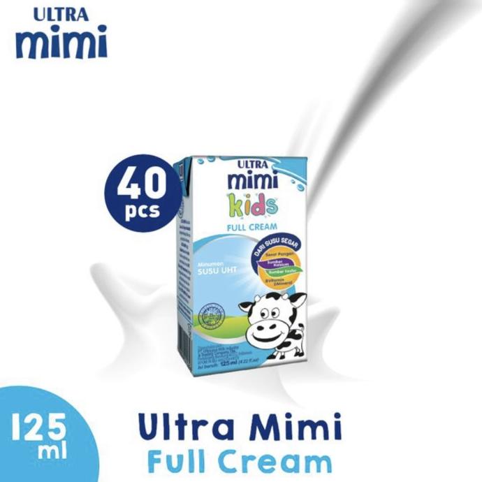 

BISA BAYAR DITEMPAT Susu Ultra Mini Kids 125ml rasa Full Cream. isi 125ml x 40. MURAH !!