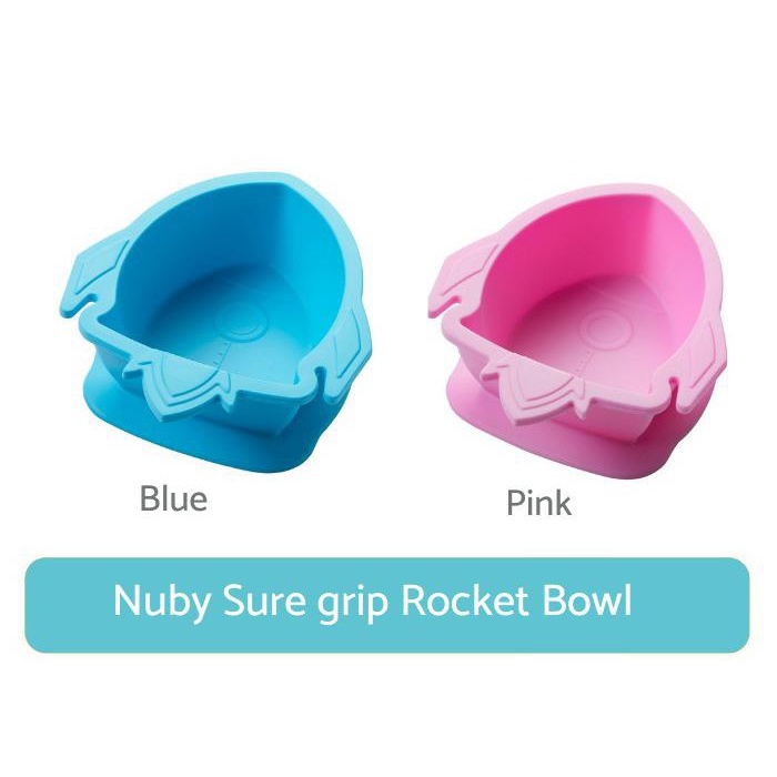 Nuby Suregrip Rocket Stay Put Bowl Mangkok Makan