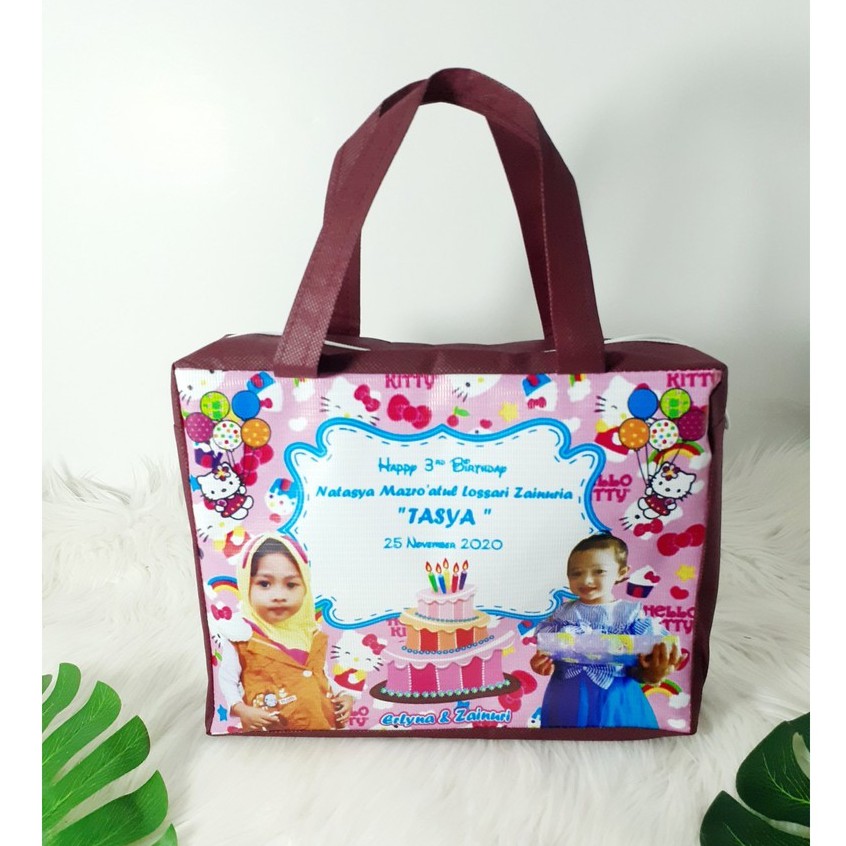 Tas Ulang Tahun Resleting Custom Foto-5