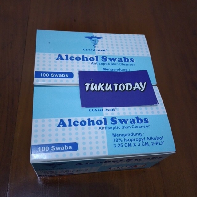 ALCOHOL SWABS / ALCOHOL SWAB / TISSUE ALKOHOL / DESINFEKTAN / KAPAS ALKOHOL COSMO MED