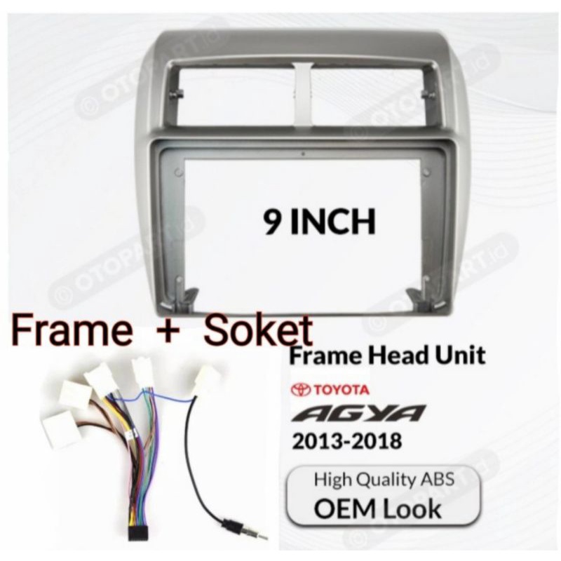 Frame android 9 inchi Agya Ayla Frame agya