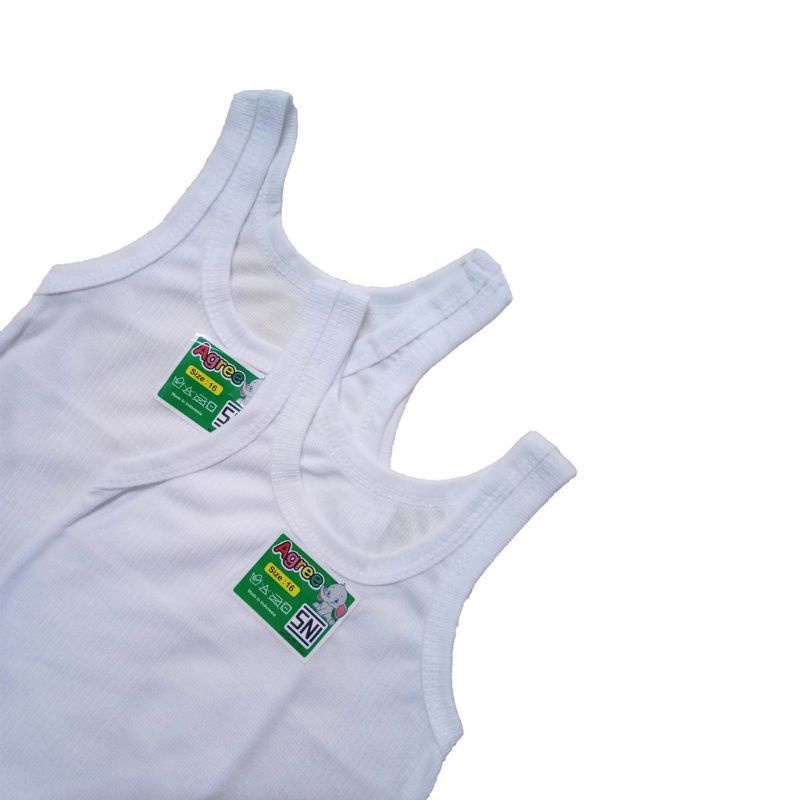 6 pcs singlet anak agree / Singlet Anak Perempuan dan laki - laki