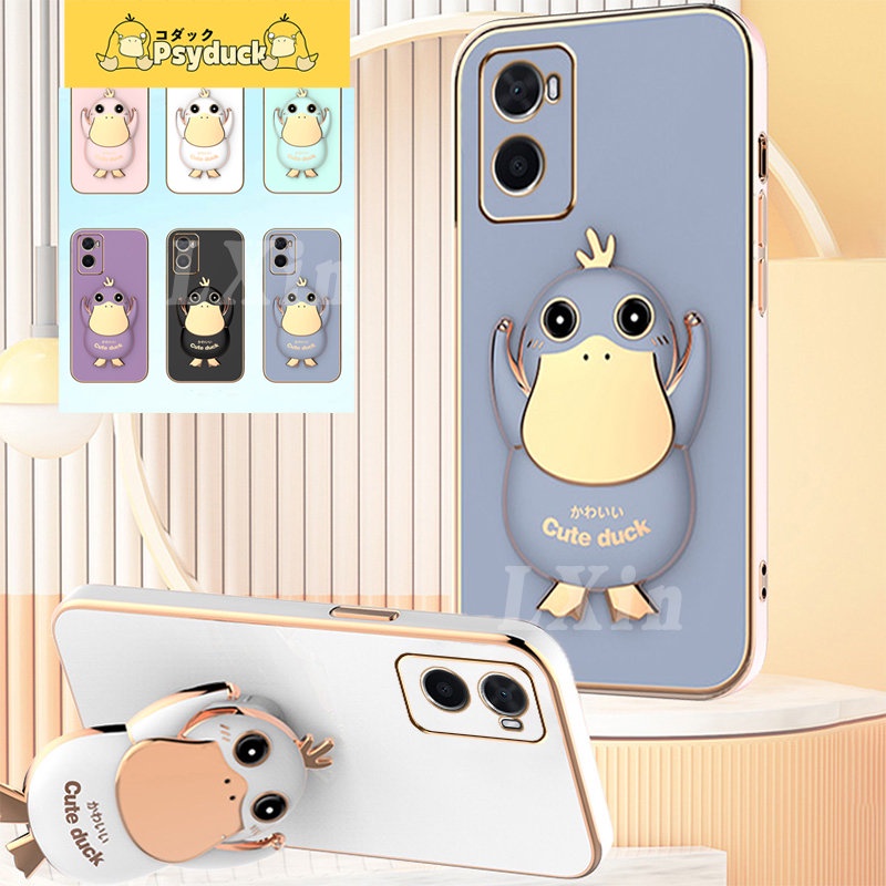 Soft Case Silikon Desain Bebek Untuk OPPO Reno 8 4G 7 4G 6 6Z 5F 4F 2F 3 A91 F9 F11 Pro