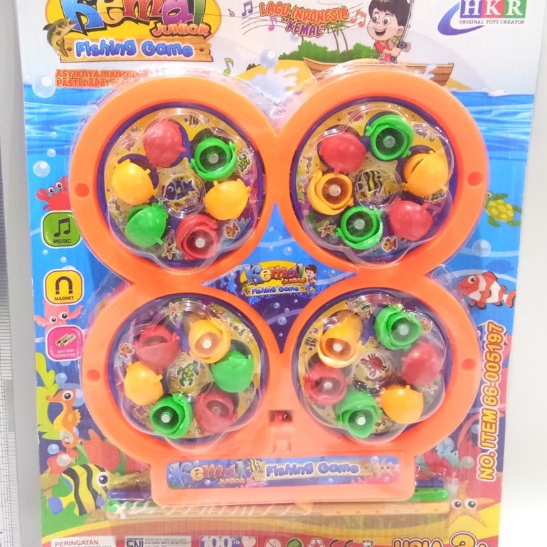 MAINAN FISHING GAME 4PCS  MAINAN ANAK PANCINGAN KEMAL IKAN 66-005197