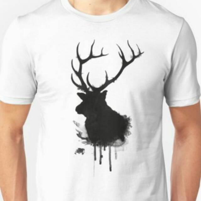 

Shadow Elk Watercolor Tshirt
