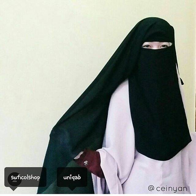 Cadar Niqab Naura Long Yaman Saudi  Shopee Indonesia