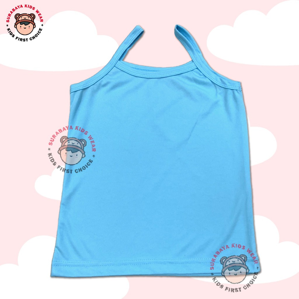 Singlet Stabilo  / Tanktop Anak Perempuan Polos