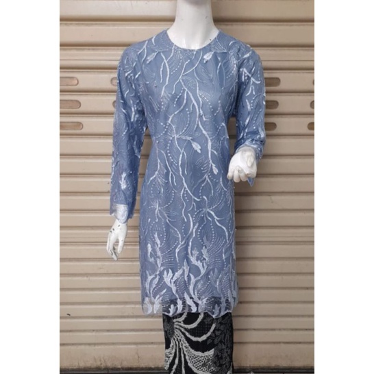 Kebaya / Kebaya Tunik Tulle / Setelan Kebaya / kebaya Modern /Set Kebaya Modern/Ajckebaya