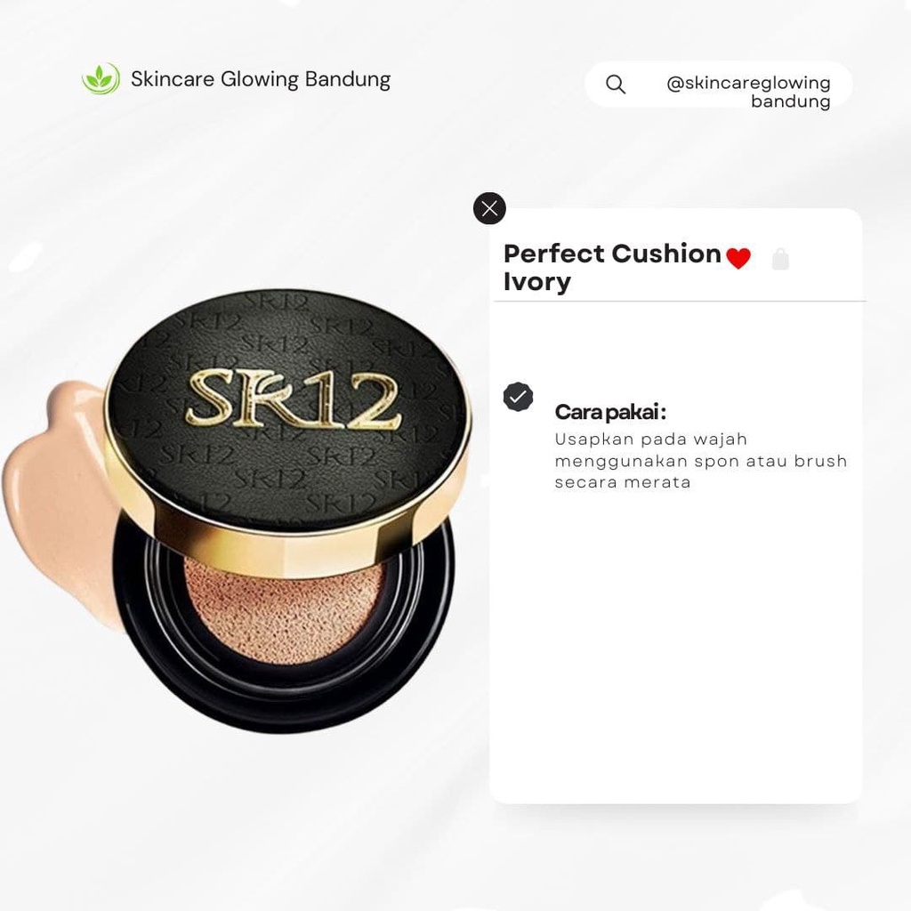 Serum Cushion Refill Perfect Cushion Ivory Natural Dewy Finish Bedak Cushion Waterproof Menutupi Pori-Pori Full Coverage