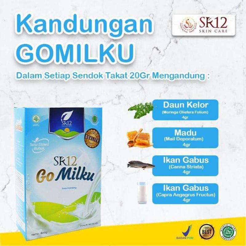

Go Milku SR12 Halal Susu Kambing Etawa Premium Meningkatkan Kesehatan Imun Aman Bumil Busui BPOM