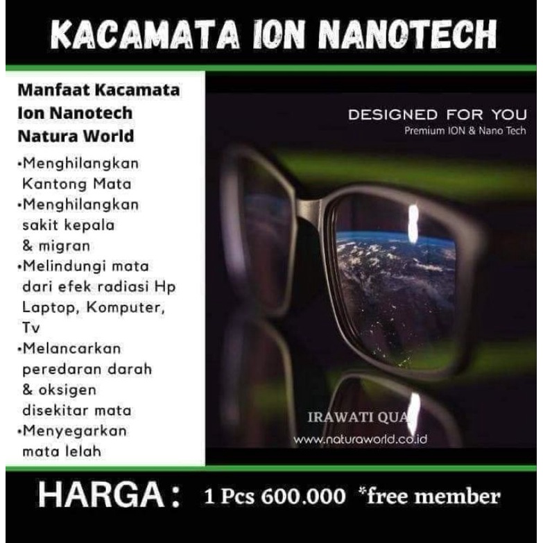 kacamata ion nano naturaword
