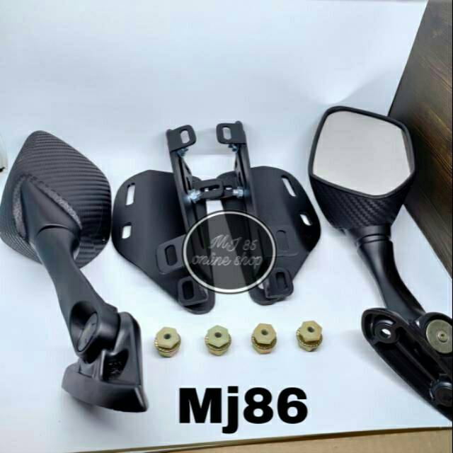 BREKET SERPO NMAX ALL NEW 2020/SPION R25 NEMO+SPION PANJANG PLUS ANTI JEBOR NMAX ALL NEW 2020 KACA S