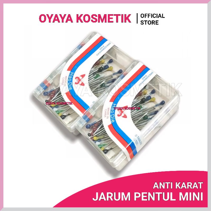 Jarum Pentul Mini Kotak Mika Kecil Pin Hijab Serbaguna Untuk Berbagai Keperluan Jarum Pentul Box Mika Mini Jilbab Harga Murah BERKUALITAS  OYAYA KOSMETIK PEKANBARU ECER GROSIR RIAU