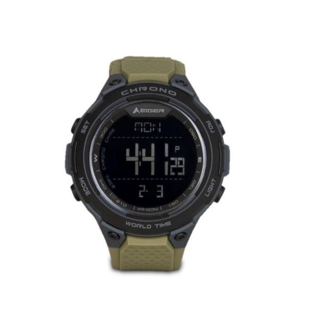 EIGER 1989 JAM TANGGAN ORIGINAL HELICON WATCH - OLIVE