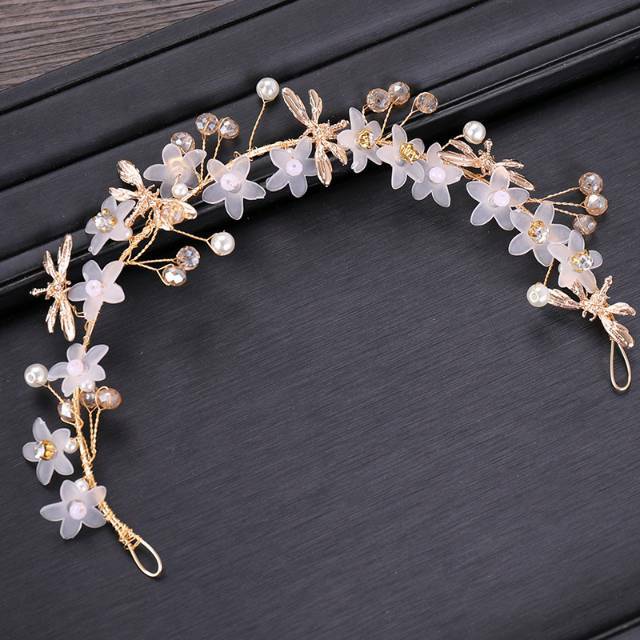 HED-03 Headpiece bunga cantik hiasan rambut pesta pengantin wanita