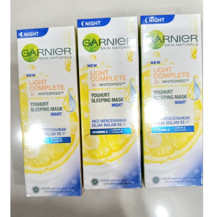 ✦SINAR✦Garnier Bright Complete Night Yoghurt Sleeping Mask 20ml