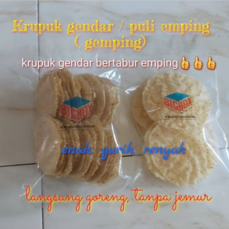 

Krupuk puli/gendar emping