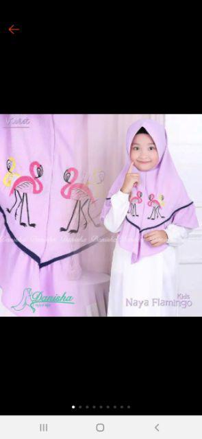  Jilbab  anak naya flamingo  ORI DANISHA Shopee Indonesia