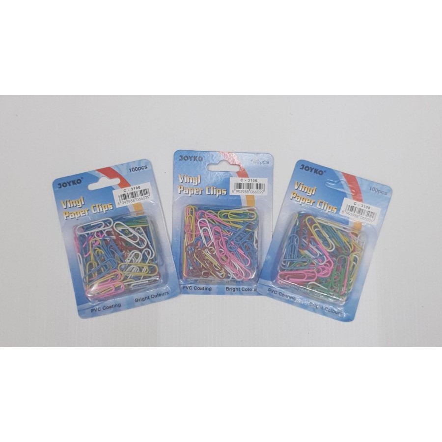 

PAPER CLIP WARNA JOYKO C-3100 (100pcs)