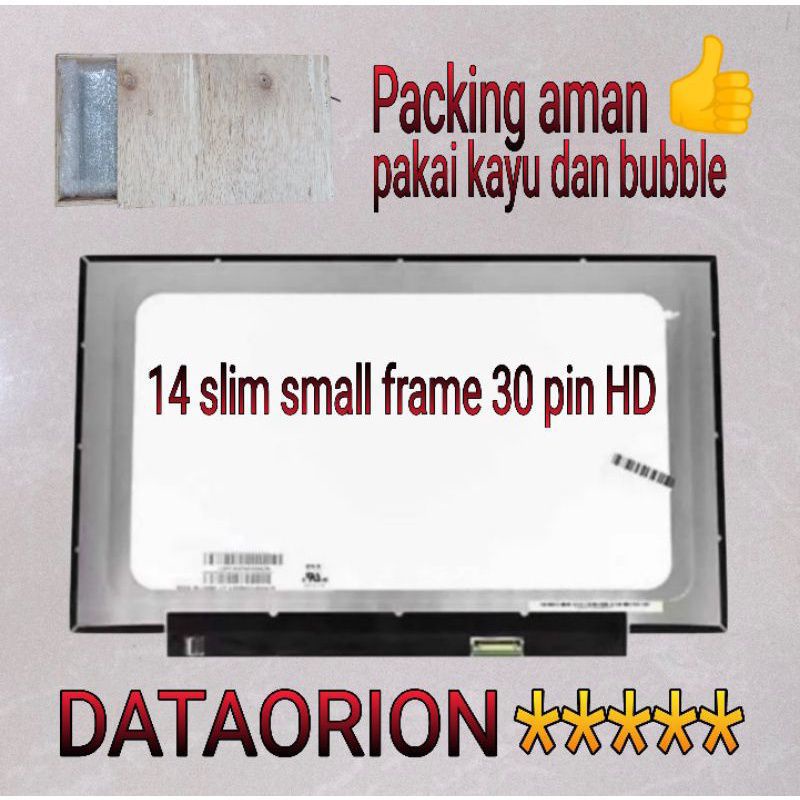 LCD LED 14 Slim 30 pin small tanpa kuping Lenovo Ideapad S145 S145-14AST S145-14IWL S145-14IKB S145-14API S145-14IGM