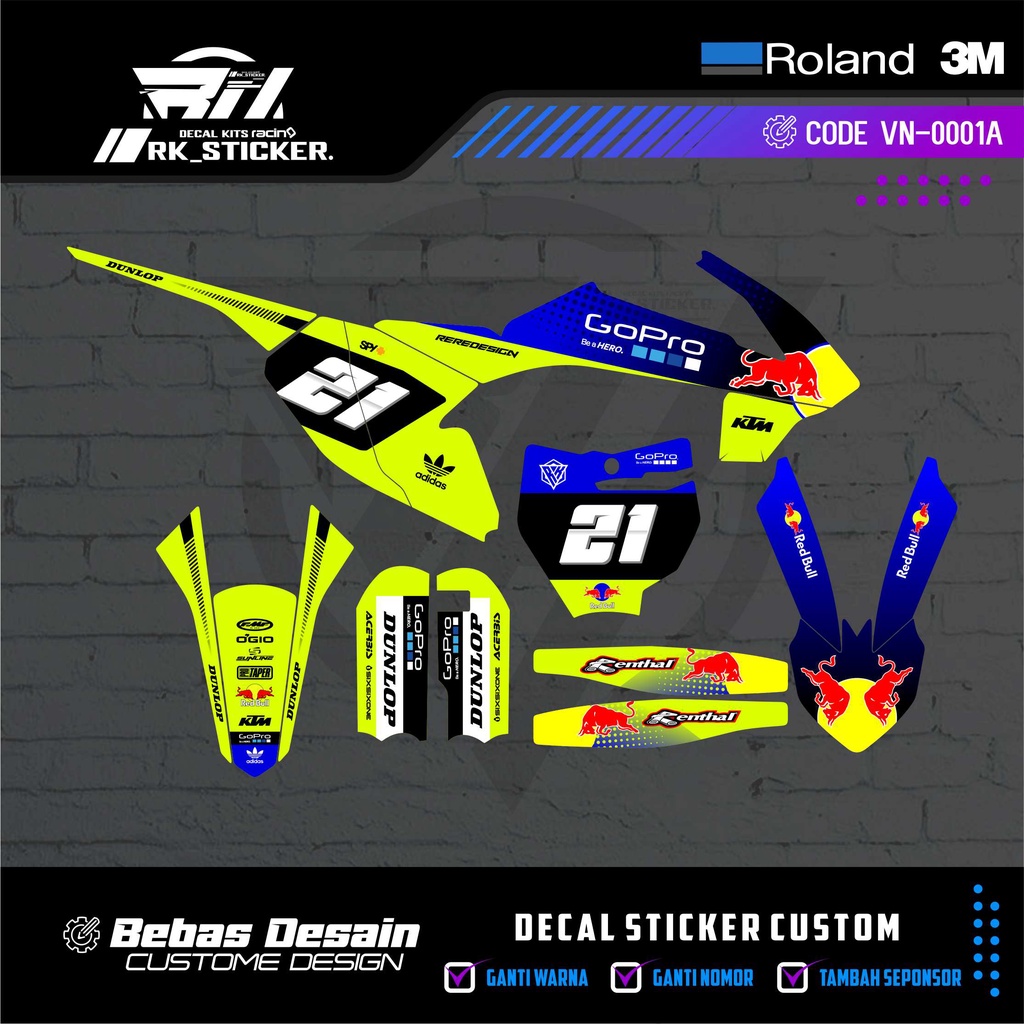 DECAL KTM 65 CC FREE CUSTOME DESIGN