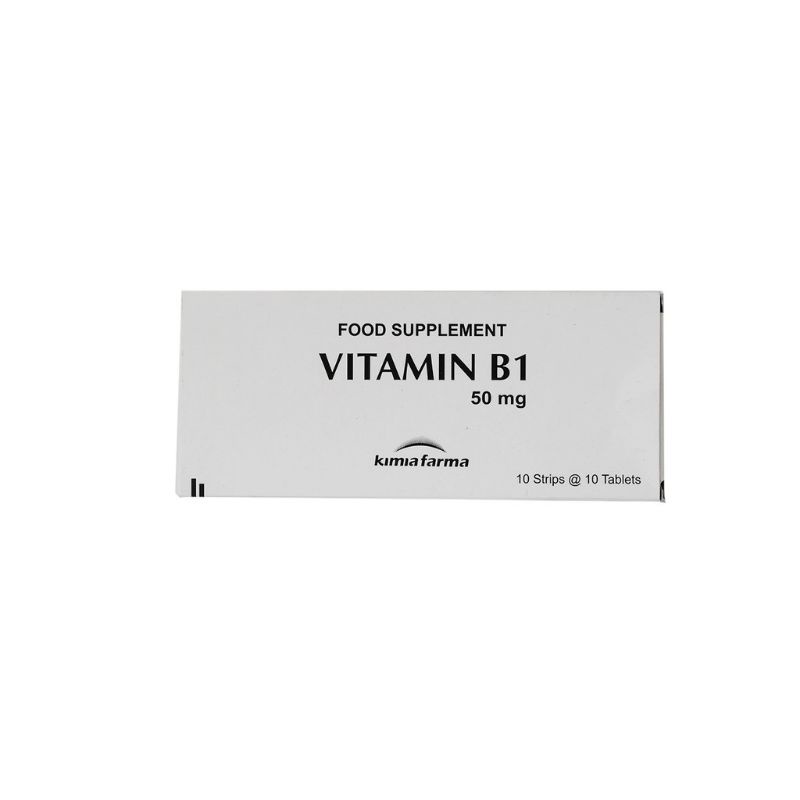 VITAMIN B1 50 MG KIMIA FARMA 1 STRIP @10 TABLET