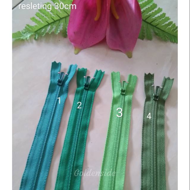 Resleting / Risleting 30cm YKK satuan green series