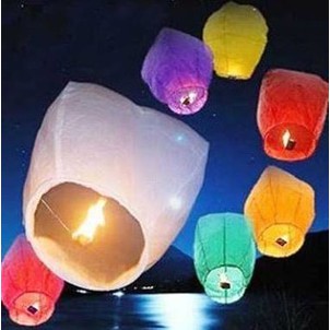 LAMPION KERTAS TERBANG MURAH FLYING LANTERN FESTIVAL