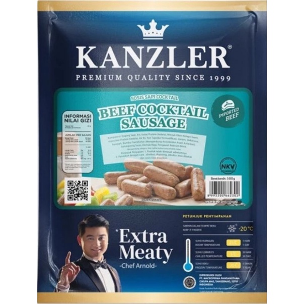 

Kanzler Sosis Beef Cocktail 500 gr