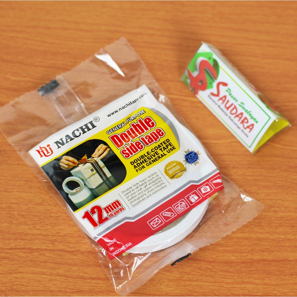 

Isolasi Double Tape Nachi 1/2 inch - Selotip Bolak Balik - Solasi Double Tape Isolasi Dobel Tip