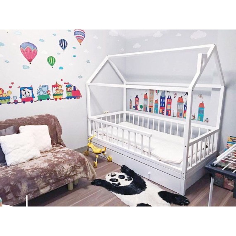 tempat tidur anak, tempat tidur bayi, tempat tidur anak model rumah