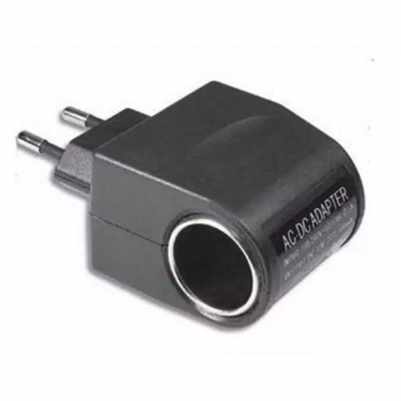 Converter colokan mobil EU plug car charger 12v 500Ma adapter charger