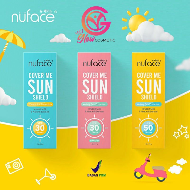 NU FACE COVER ME SUN SHIELD WATERY SUN PROTECTION 50 G