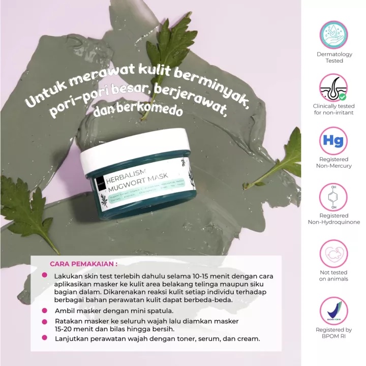 𝐑𝐀𝐃𝐘𝐒𝐀 - Scarlett Whitening Masker Mugwort Mask &amp; Seriously Hydrating Mask