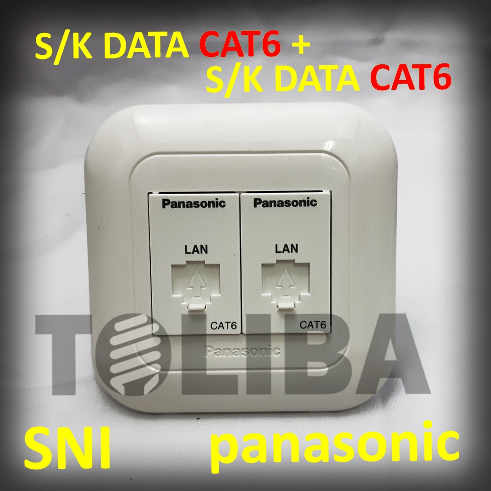 stop kontak s/k data / 2 stopkontak data cat6 cat 6 8p 8c ib panasonic