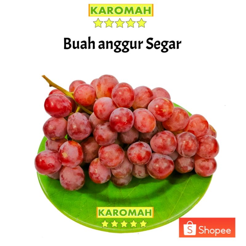 

BUAH ANGGUR SEGAR AUS 500GR ( RED GLOBE IMPORT )