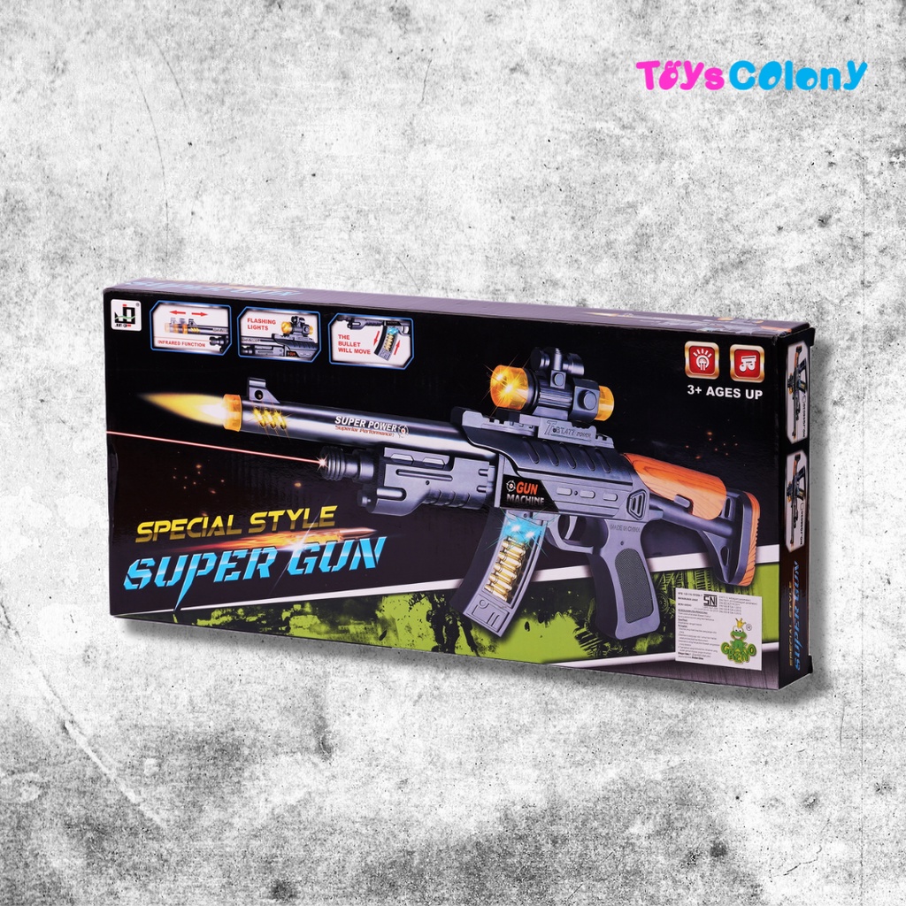 Tembak-tembakan Sound Gun Spesial Style Super JQ6803D Pistol Suara