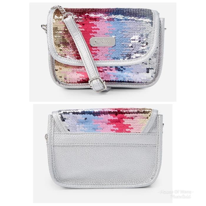 justice sequin purse