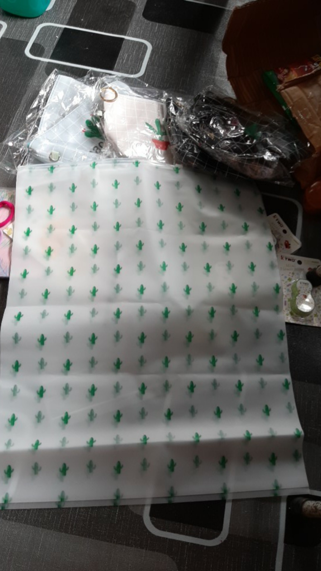 Anekagrosir | Kantong Storage Bag Zip Lock Motif Kaktus Besar Part 2