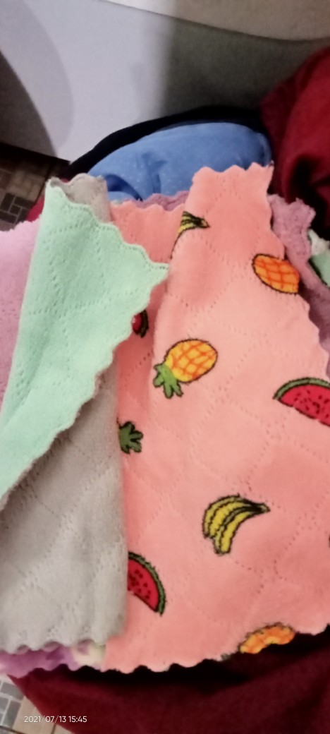 [jy]1271 Kain Lap 25*25 Cm Motif Kartun Besar Anti Minyak Pembersih Multifungsi Micro Fiber